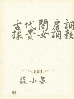 古代闺房调教h揉贵女调教记