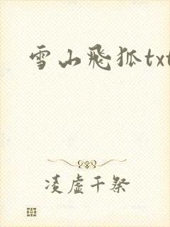 雪山飞狐txt