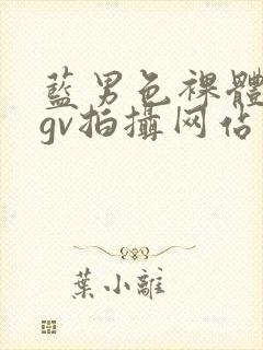 蓝男色裸体全见gv拍摄网站