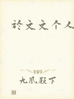 于文文个人简历