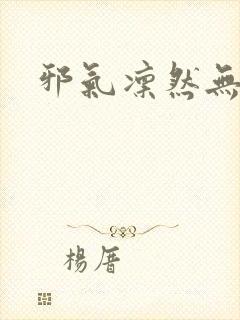 邪气凛然无弹窗