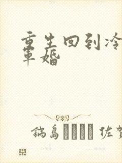 重生回到冷战前军婚