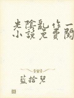 光阴乱作一团的小说免费阅读