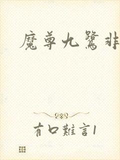 魔尊九鹭非香封面