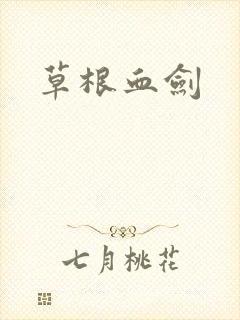 草根血剑封面