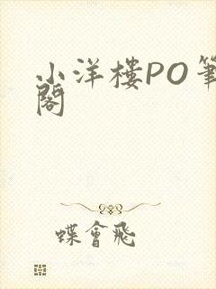 小洋楼PO笔趣阁封面