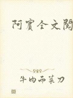 阿宾全文阅读