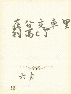 在公交车里c弄到高c了