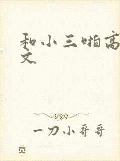 和小三啪高辣h文