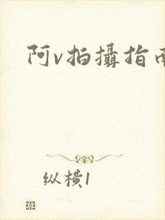 阿v拍摄指南封面