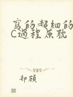 写的超细的多肉C过程原耽