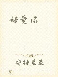 好爱你封面
