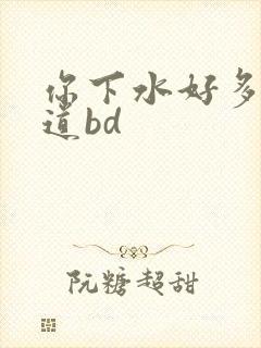 你下水好多下水道bd