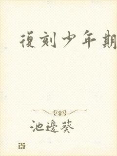 复刻少年期封面