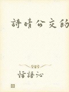 诗晴公交的小说