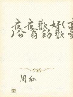 夜夜欢好(高h)公翁的欢爱h