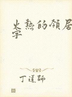 火热的领居中文字