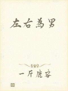 左右为男封面
