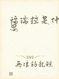 福瑞控是什么意思