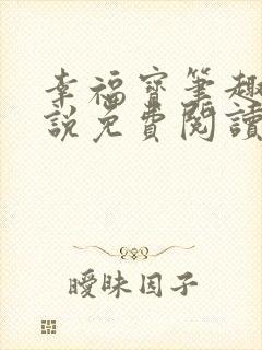幸福宝笔趣阁小说免费阅读全文封面