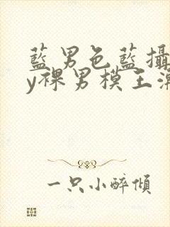 蓝男色蓝摄gay裸男模王瀚