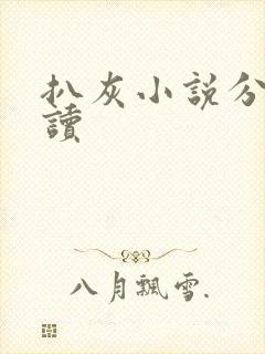 扒灰小说分节阅读封面