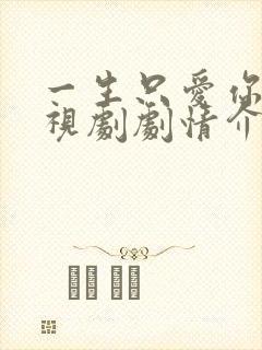 一生只爱你 电视剧剧情介绍