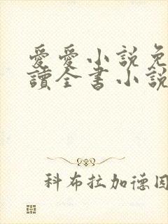 爱爱小说免费阅读全书小说乡村