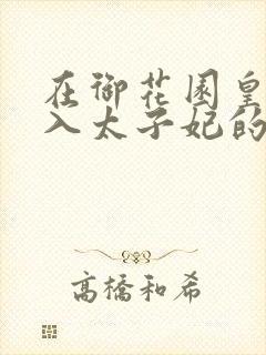 在御花园皇上进入太子妃的小说