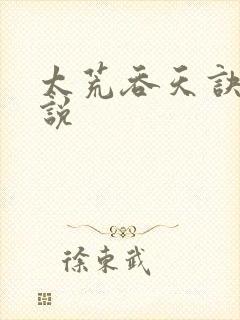 太荒吞天诀 小说封面