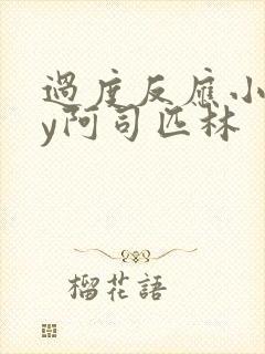 过度反应小说by阿司匹林封面