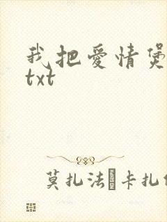 我把爱情煲成汤txt