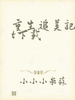 重生追美记txt下载