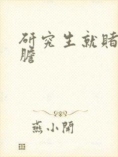 研究生就赌一个胆封面