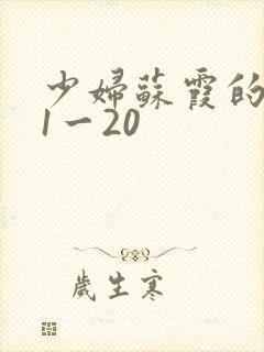 少妇苏霞的沉沦1一20