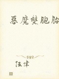 恶魔双胞胎封面