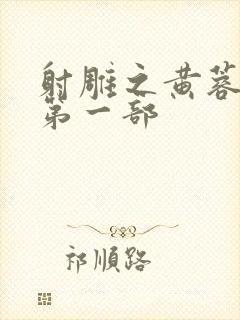 射雕之黄蓉新传第一部