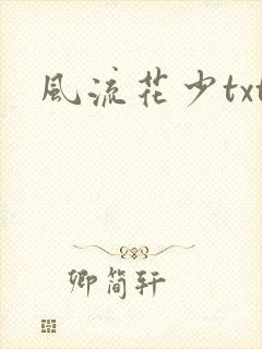 风流花少txt封面