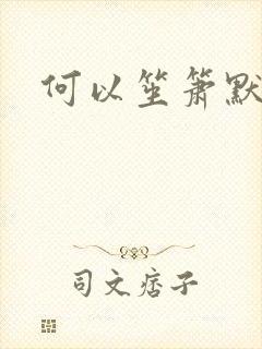何以笙箫默小说