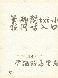 笔趣阁txt小说网站入口封面