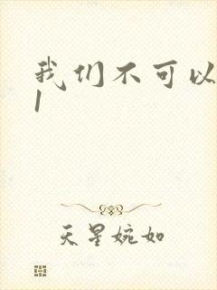 我们不可以1v1封面