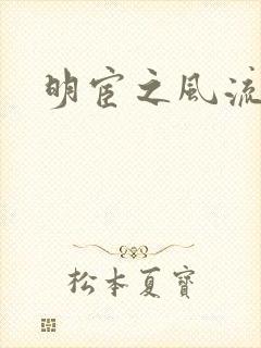 明宦之风流无边