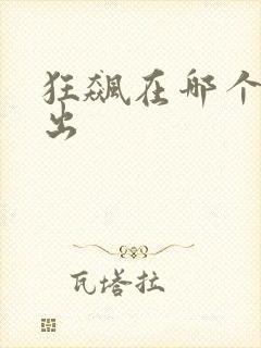 狂飙在哪个台播出