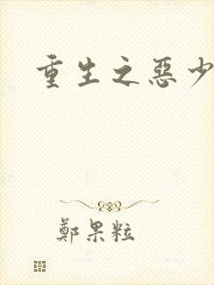 重生之恶少