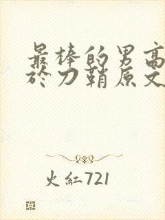 最棒的男高中生于刀鞘原文阅读