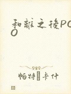 和离之后POPO封面