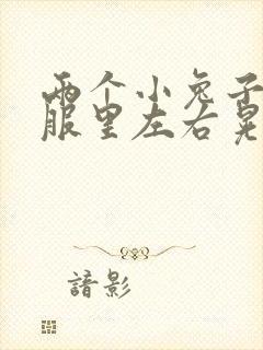 两个小兔子在衣服里左右晃