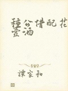 种公借配花间一壶酒