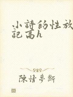 小诗的性放荡日记高h