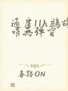 通房11h鹧鸪哨无弹窗封面